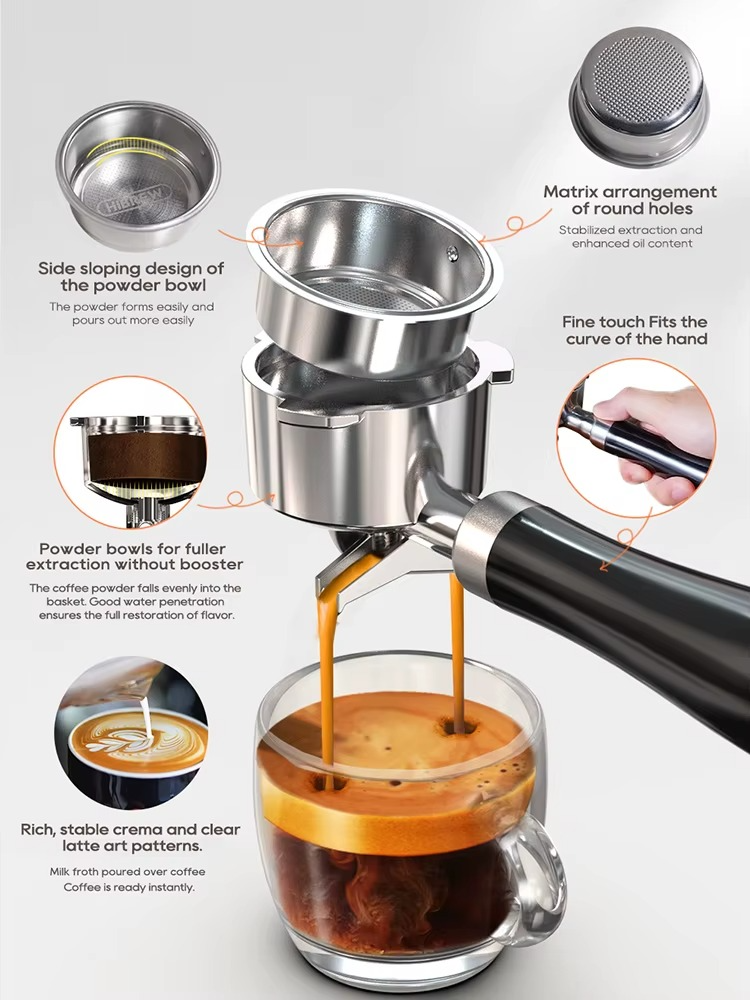 HW 20Bar Semi Automatic Espresso Coffee Machine