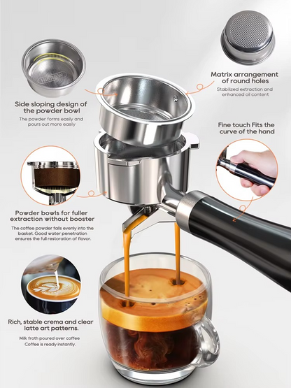 HW 20Bar Semi Automatic Espresso Coffee Machine