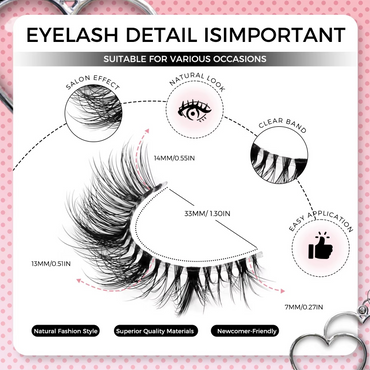 GROINNEYA Fluffy Lashes Cat Eyelashes