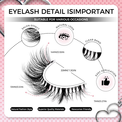 GROINNEYA Fluffy Lashes Cat Eyelashes